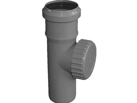 Ревизия ПП (полипропилен) для канализации Дн 50, с крышкой, с уплотнительным кольцом Мультимирпласт