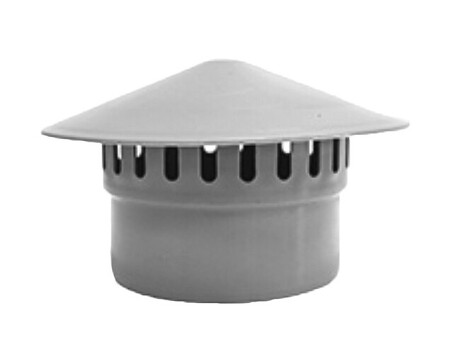 Зонт вентиляционный ПП (полипропилен) для канализации Дн 50, Valfex