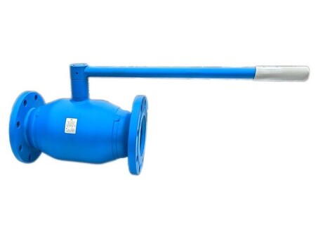 Кран стальной шаровой цельносварной PR КШ.Р.Ф.З, DN 150 PN 16, 410мм, полнопроходной, фланцевый с ручкой