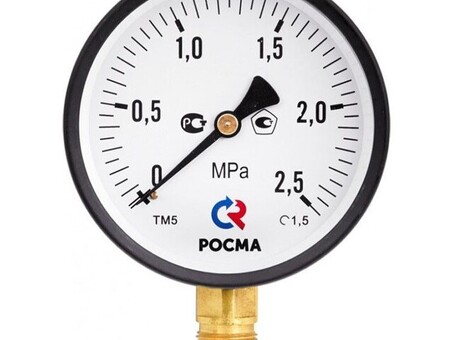 Манометр Росма ТМ-510Р М2 0,6 МПа / 6 ат 100мм М20х1,5