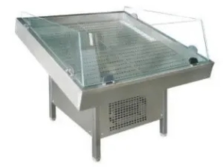 Стол для выкладки рыбы на льду Техно-ТТ СП-601 1100х1100х1030 со стеклом