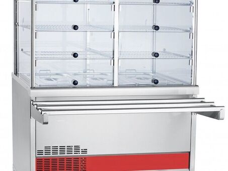 Прилавок-витрина для холодных закусок Abat ПВВ(Н)-70КМ-С-02-НШ
