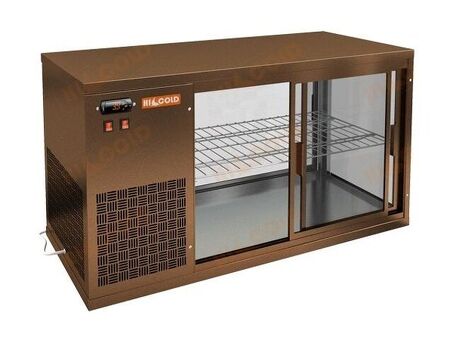 Холодильная витрина HICOLD VRL 900 L Bronze
