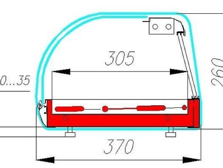 Холодильная витрина CARBOMA BAR ВХСв‑1.8 (A37 SM 1.8‑1)
