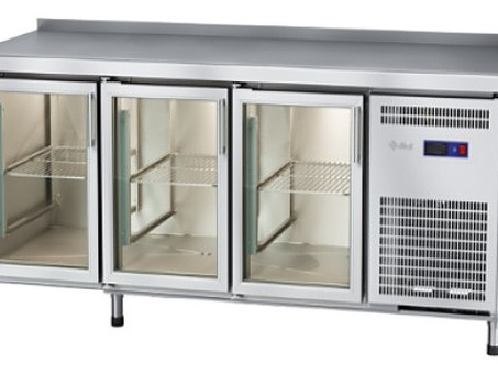 Стол холодильный Abat СХС-70-02 (3 двери-стекло, борт)