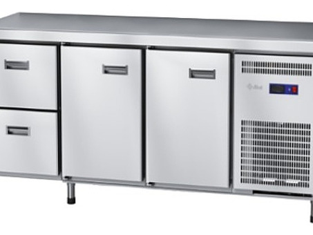 Стол холодильный Abat СХС-60-02 без борта (дверь, дверь, ящики 1/2)