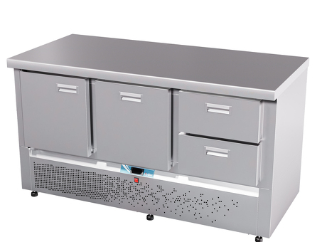 Стол холодильный Abat СХС-70Н-02 стол.202 без борт.(дверь-ящик1/2-ящик1)
