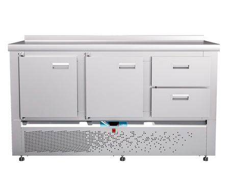 Стол холодильный Abat СХС-70Н-02 стол. 202 с борт.(дверь-дверь-ящик1/2)