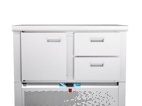 Стол холодильный Abat СХС-70Н-01 (дверь, 2 ящика 1/2, без борта)
