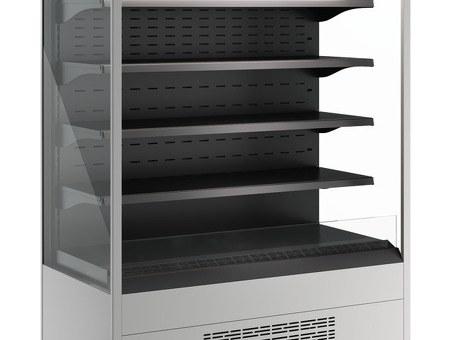 Холодильная горка открытая Carboma FC20-07 VM 1,3-2 версия 2.0 (RAL 9006-9005)