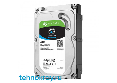 Жесткий диск Seagate SATA-III 4TB ST4000VX007 SKYHAWK (5900RPM) 64MB 3.5'