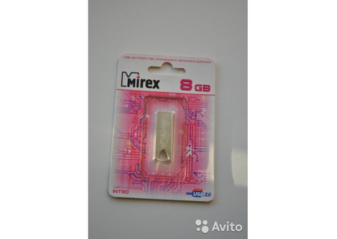 Флешка Mirex 8GB Intro USB 2.0 новая