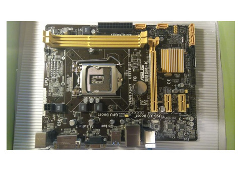 Asus B85M-K сокет 1150, чипсет Intel B85, DDR3, DVI, звук 7.1