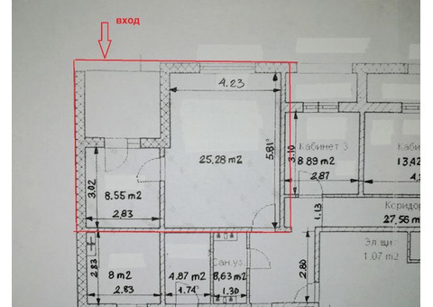 Аренда. офисы 35 кв. м. 2 комн. ремонт отл.