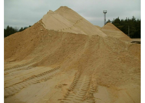 Песок 0-2 фракции с доставкой от 1 до 30 тонн