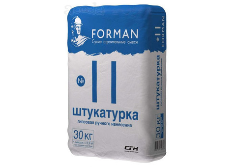 Штукатурка гипсовая ручного нанесения Forman №11.