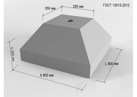 Фундаментная опора для стоек дорожных знаков Ф2-8.