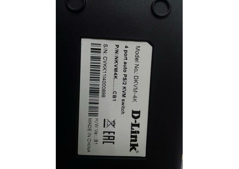Характеристики переключатель D-Link DKVM-4K/B2
