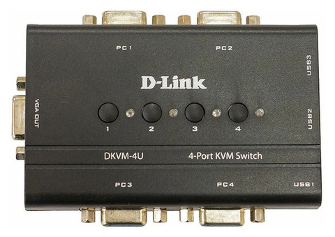 Характеристики переключатель D-Link DKVM-4U/C2A