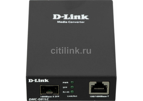Характеристики медиаконвертер D-Link DMC-G01LC 100Base-TX/1000BASE-T Gig Eth