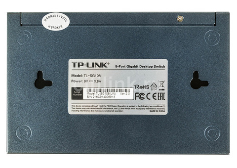 Характеристики коммутатор TP-Link TL-SG108 8G неуправляемый