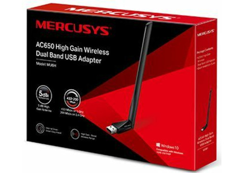Характеристики сетевой адаптер WiFi MERCUSYS MU6H USB 2.0
