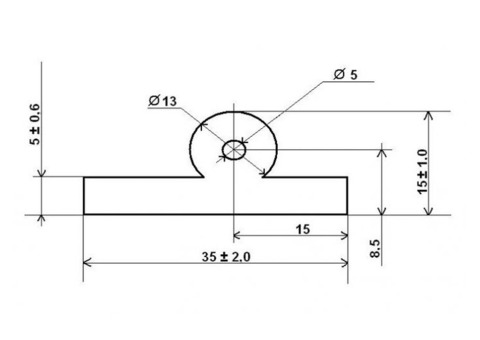 Уплотнительная резина ТУСМ-4-01 профильная