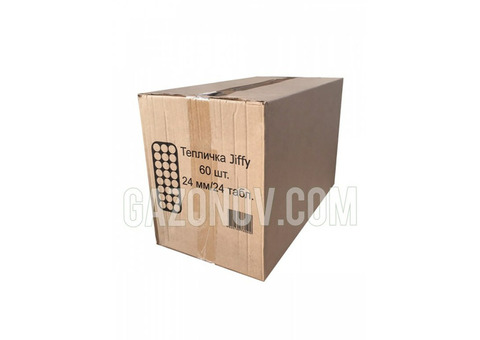 Минитепличка Jiffy 24 мм, 24 ячеек (коробка 60 шт)
