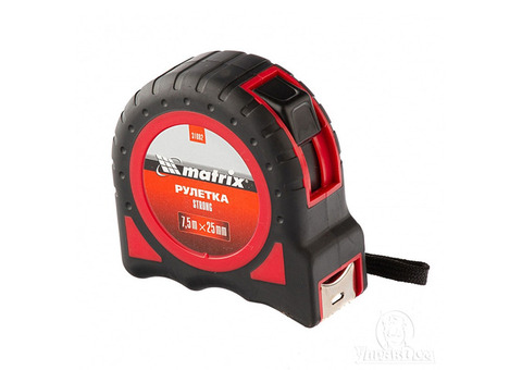 Рулетка Matrix 31082 Strong 7.5м х 25мм обрезиненный корпус