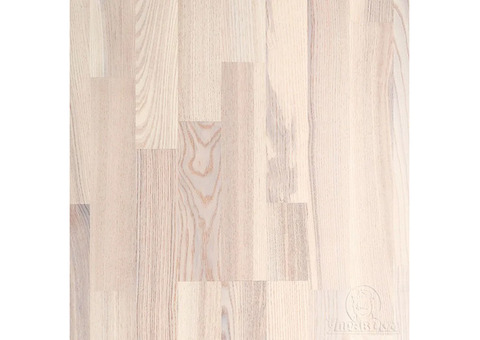 Паркетная доска Polarwood Ясень Ливинг белый матовый трехполосный Ash Living White Matt 3S