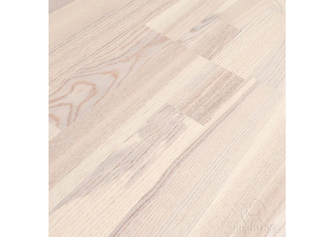 Паркетная доска Polarwood Ясень Ливинг белый матовый трехполосный Ash Living White Matt 3S