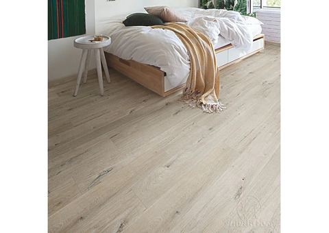 ПВХ-плитка Alpha Vinyl Medium Planks AVMP 40200 Дуб хлопковый белый