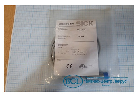 Индуктивный датчик Sick IM18-20NPS-ZW1 6027518 20mm