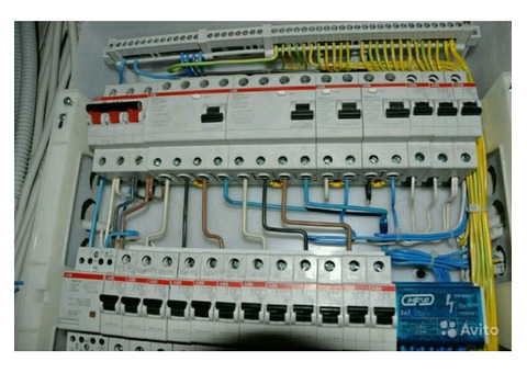 Электромонтажные работы. Услуги электрика.