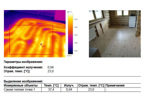 Проверка, обследование тепловизором, аренда тепловизора